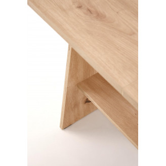 Ława rozkładana Erika 120-160cm dąb artisan Halmar