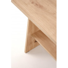 Ława rozkładana Erika 120-160cm dąb artisan Halmar