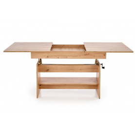 Ława rozkładana Erika 120-160cm dąb artisan Halmar
