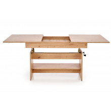 Ława rozkładana Erika 120-160cm dąb artisan Halmar