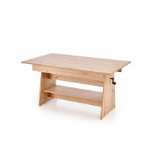Ława rozkładana Erika 120-160cm dąb artisan Halmar
