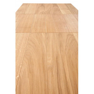 Stół rustykalny rozkładany Fiesta 200-280x100cm dąb naturalny / czarny Halmar