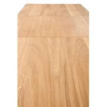 Stół rustykalny rozkładany Fiesta 200-280x100cm dąb naturalny / czarny Halmar