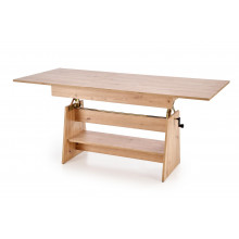 Ława rozkładana Erika 120-160cm dąb artisan Halmar