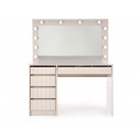 Toaletka z szufladami i lustrem Hollywood XL 120x55cm kaszmir Halmar