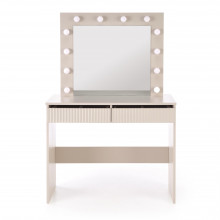 Toaletka z szufladami i lustrem Hollywood 94x43cm kaszmir Halmar