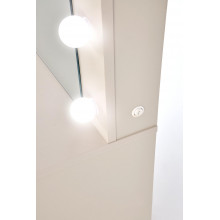 Toaletka z szufladami i lustrem Hollywood XL 120x55cm kaszmir Halmar