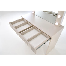 Toaletka z szufladami i lustrem Hollywood 94x43cm kaszmir Halmar