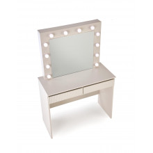 Toaletka z szufladami i lustrem Hollywood 94x43cm kaszmir Halmar