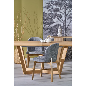 Stół fornirowany rozkładany Massive III 160-250x90cm dąb naturalny Halmar