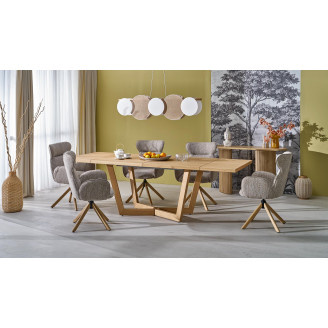 Stół fornirowany rozkładany Massive III 160-250x90cm dąb naturalny Halmar