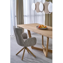 Stół fornirowany rozkładany Massive III 160-250x90cm dąb naturalny Halmar