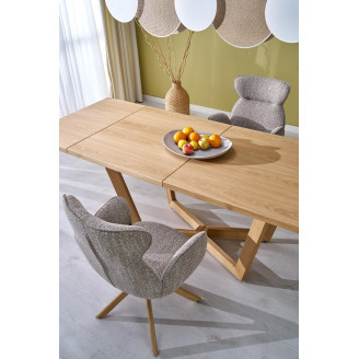 Stół fornirowany rozkładany Massive III 160-250x90cm dąb naturalny Halmar