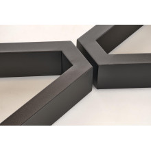 Stół fornirowany rozkładany Massive II 160-250x90cm dąb naturalny / czarny Halmar