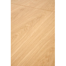 Stół fornirowany rozkładany Massive II 160-250x90cm dąb naturalny / czarny Halmar