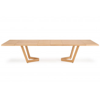 Stół fornirowany rozkładany Massive III 160-250x90cm dąb naturalny Halmar