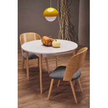 Stół okrągły rozkładany 102-142cm Pivot kaszmir / naturalny Halmar