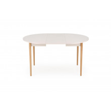 Stół okrągły rozkładany 102-142cm Pivot kaszmir / naturalny Halmar