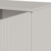 Komoda na nóżkach Random II KM-1 160x40cm kaszmir / orzech / czarny Halmar