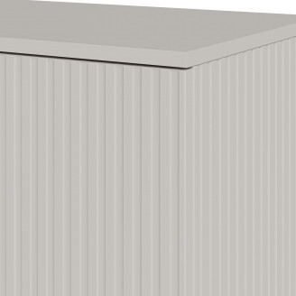 Komoda na nóżkach Random II KM-1 160x40cm kaszmir / orzech / czarny Halmar