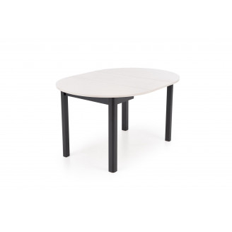 Stół okrągły rozkładany Ringo 102cm kaszmir / czarny Halmar