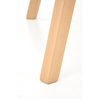 Stół rozkładany okrągły Ruben 102cm kaszmir / drewno bukowe Halmar