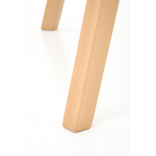 Stół rozkładany okrągły Ruben 102cm kaszmir / drewno bukowe Halmar