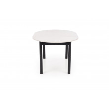 Stół okrągły rozkładany Ringo 102cm kaszmir / czarny Halmar