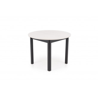 Stół okrągły rozkładany Ringo 102cm kaszmir / czarny Halmar