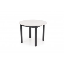 Stół okrągły rozkładany Ringo 102cm kaszmir / czarny Halmar