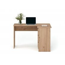 Biurko narożne z szufladami Bega 124cm dąb artisan Halmar