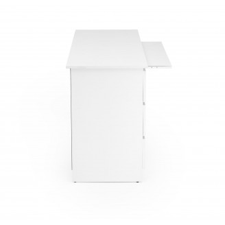 Biurko z szufladami i wysuwaną półka na klawiaturę Cino 120x50cm białe Halmar