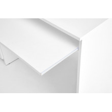 Biurko z szufladami i wysuwaną półka na klawiaturę Cino 120x50cm białe Halmar