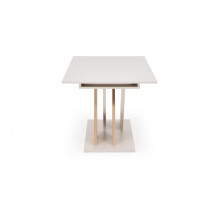 Stół rozkładany na jednej nodze Xarelto 130-175x85cm kaszmir / dąb cremona Halmar