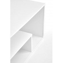 Stolik z półką Iv 90x51cm biały Halmar