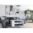 Stolik z półkami Murcia 100x55cm biały Halmar