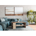 Stolik z półkami Murcia 100x55cm dąb artisan Halmar