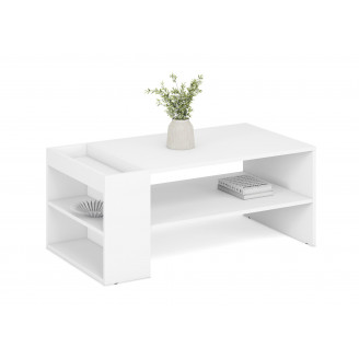 Stolik z półkami Murcia 100x55cm biały Halmar