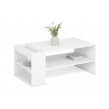 Stolik z półkami Murcia 100x55cm biały Halmar
