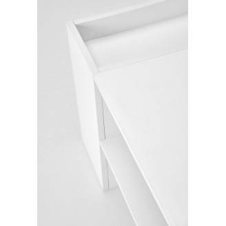 Stolik z półkami Murcia 100x55cm biały Halmar