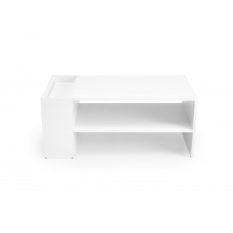 Stolik z półkami Murcia 100x55cm biały Halmar