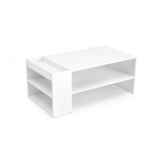 Stolik z półkami Murcia 100x55cm biały Halmar