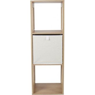 Regał boho z 3 półkami Kali 99x34cm odcień drewna Intesi