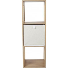Regał boho z 3 półkami Kali 99x34cm odcień drewna Intesi