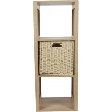 Regał stojący z lamelami Klaus 99x31cm naturalny Intesi