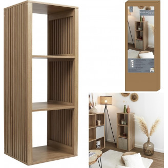 Regał stojący z lamelami Klaus 99x31cm naturalny Intesi