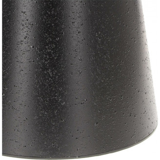 Stół okrągły fornirowany na jednej nodze Soleilo 60cm H62,5cm czarny Intesi