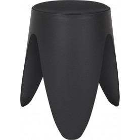 Stołek z tworzywa Eve 46cm czarny Intesi 2