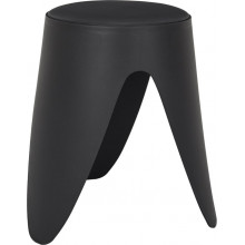 Stołek z tworzywa Eve 46cm czarny Intesi