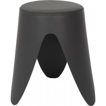 Stołek z tworzywa Eve 46cm szary Intesi